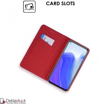 Telone smart magnet atverčiamas dėklas - raudonas (Xiaomi Mi 10T/Mi 10T Pro)